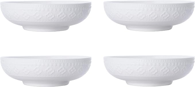 Pfaltzgraff Haisley 12-Piece Dinnerware Set, White
