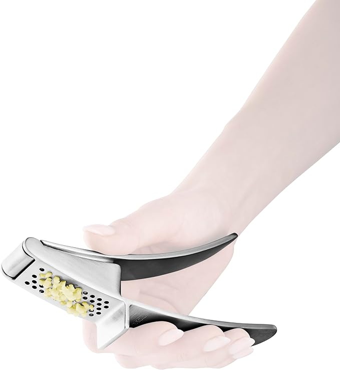 Eva Solo | Garlic press |Press garlic quickly, easily and with minimal effort | Brushed steel
