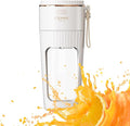Rechargeable USB Portable Juicer Mixer, 18000 RPM 10-Blade Mini Electric Blender, 340ML Food-Grade PC Cup with Automatic Cleaning, Quick Slurry Discharge for Fresh Fruit Juice/Smoothie, Home Use