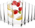 Highball Glasses Set of 8, 16oz Tall Drinking Glasses, Water Glass for Kitchen, Tom Collins Glasses, Mojito Glass Cups, Cocktail Glasses for Bar Glassware