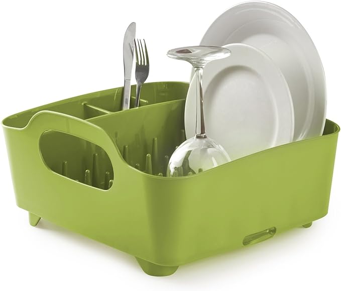 tub dish rack avocado