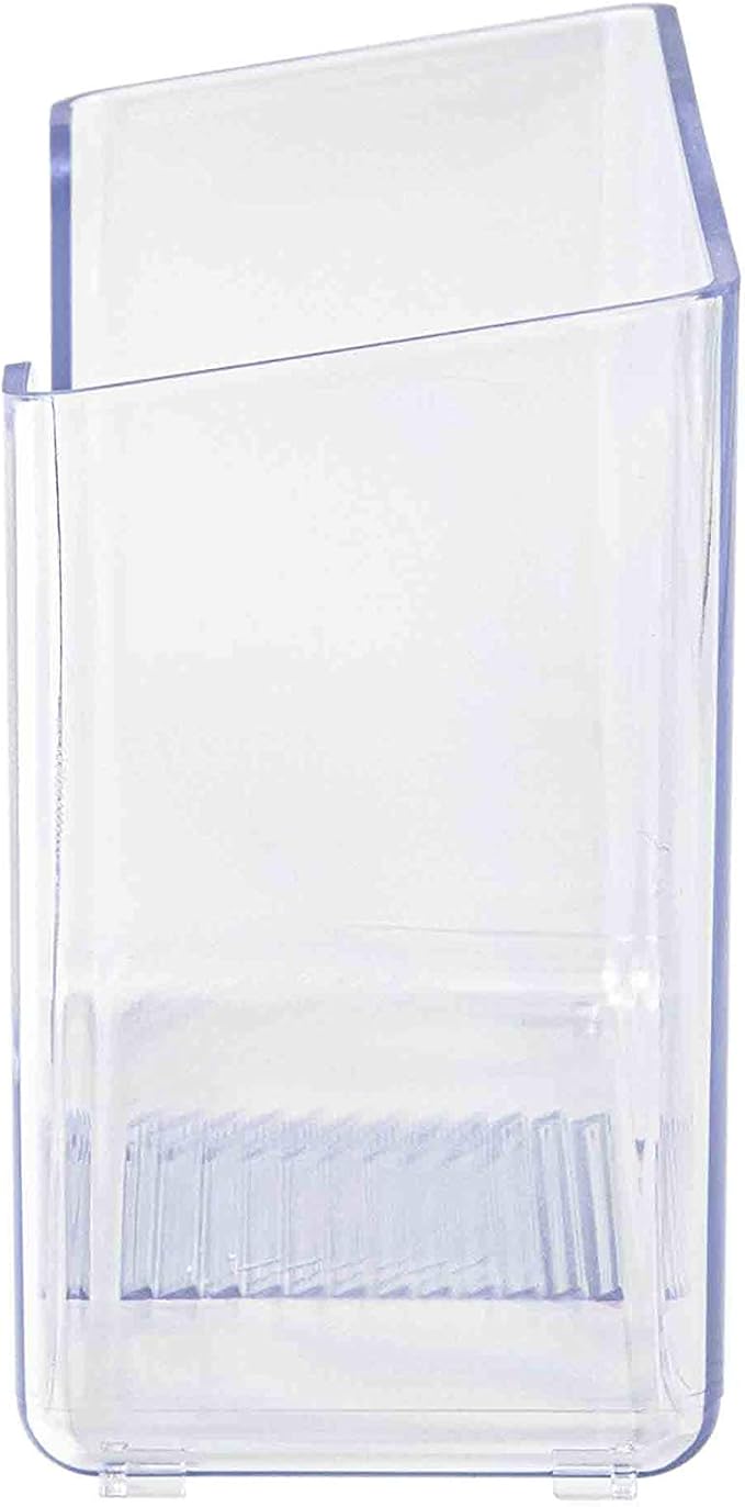 Marketing Holders 2 Pack Brochure Holder 5" Menu Display Postcard Countertop Clear Acrylic Landscape Literature and Printed Material Organizers Take One Horizontal Caddy