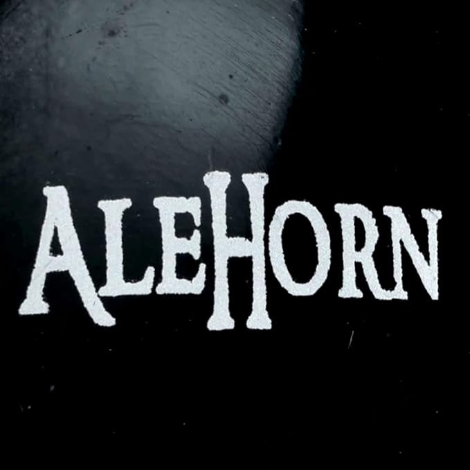 AleHorn Original Handcrafted Authentic Viking Drinking Horn Tankard for Beer Mead Ale - Genuine Medieval Inspired Stein Mug Food Safe Vessel with Handle (24oz)