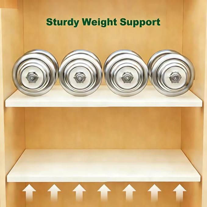 Expandable Closet Shelves Organizers, Adjustable Shelf for Cabinet Rack Storage Wardrobe Divider Shelving for Closets Pantry Cupboard Kitchen Large 1 Pack