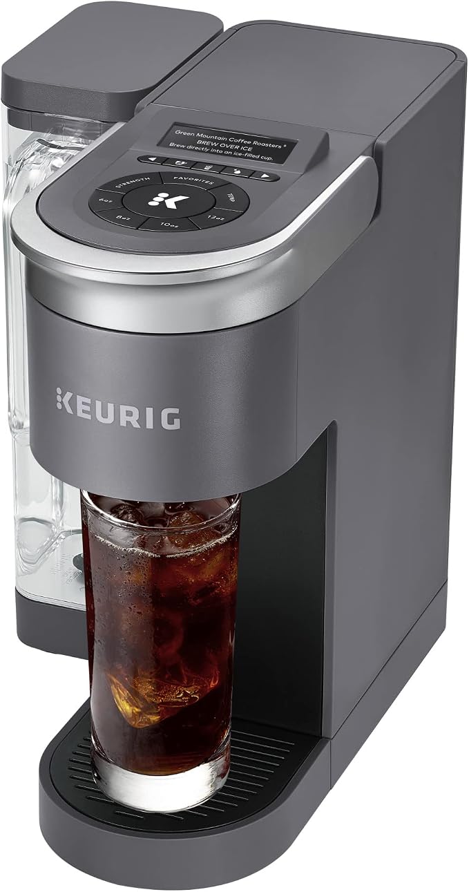 Keurig K-Supreme SMART Single Serve Coffee Maker With Wifi Compatibility, 4 Brew Sizes, And 66oz Removable Reservoir, Compatible with Alexa, Gray
