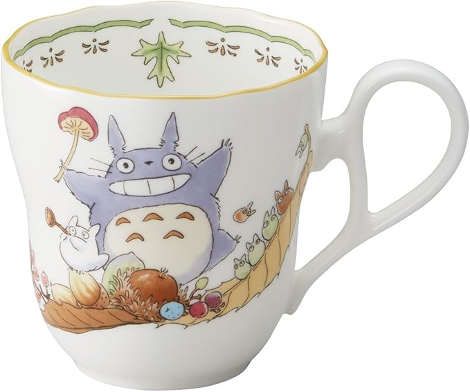 Noritake TT97855/4924-3 My Neighbor Totoro Microwavable Bone China Mug 13.8 fl oz (375 cc)
