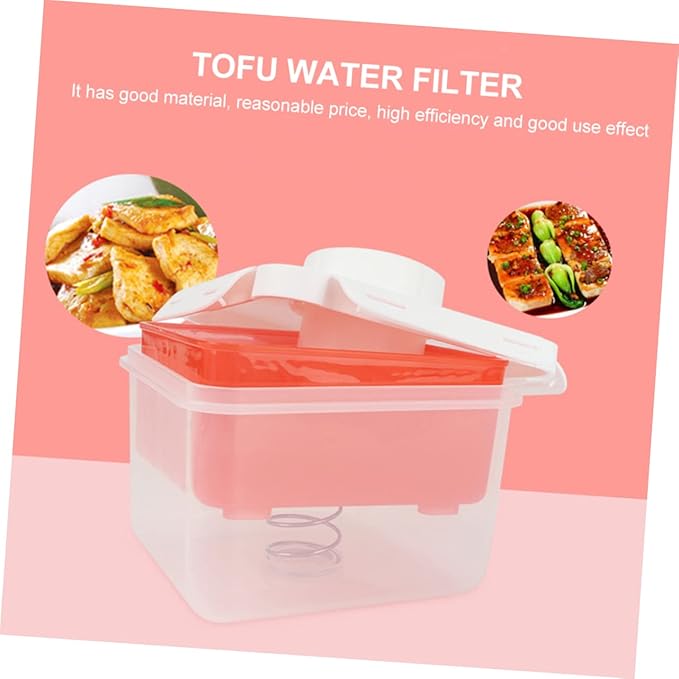 Tofu Drain Container Home Drain Box for Tofu Squeeze Easy to Clean Use for Silken Firm Extra Firm Compact Design for Kitchen Use