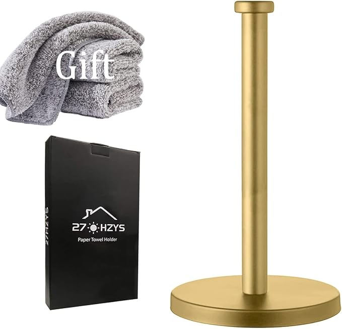 Countertop Gold Paper Towel Holder