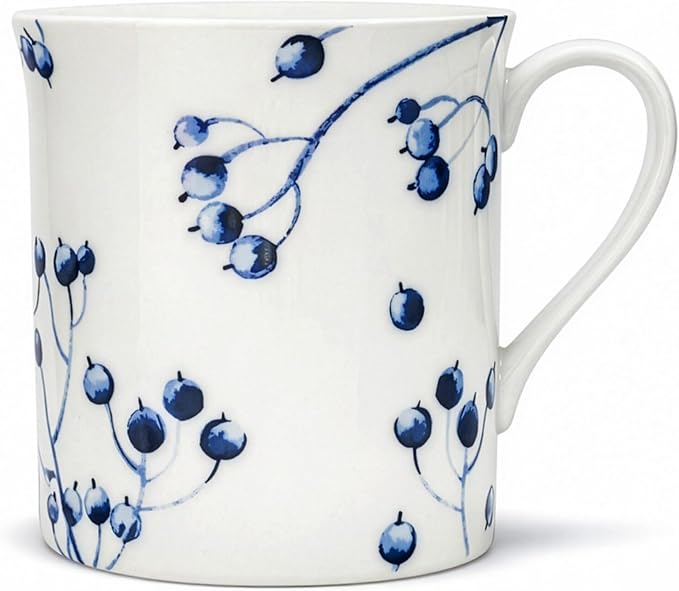 STP GOODS Porcelain Mug 13.5 fl. oz. - Set of 2 in Gift Box Coffee Cup, Gift for Women and Men (Azur de Limoges)