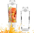 240W Portable Blender, 20oz USB Rechargeable Travel Blender with LED Display, Pulse & Modes, IPX7 Waterproof, BPA-Free,juice, Ice Crushing for Shakes, Smoothies, Sports & Outdoor【White】