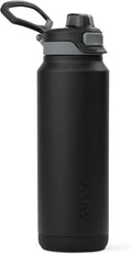 ZULU Powerfill Pro 32oz Stainless Steel Water Bottle with Quick Fill Lid, Triple Walled Vacuum Insulated Metal, Leak Proof Locking Lid, Sip and Chug, Reusable BPA Free, Black