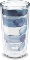 Tervis Made in USA Double Walled Kelly Ventura Insulated Tumbler Cup Keeps Drinks Cold & Hot, 16oz, Sorbet Stripe