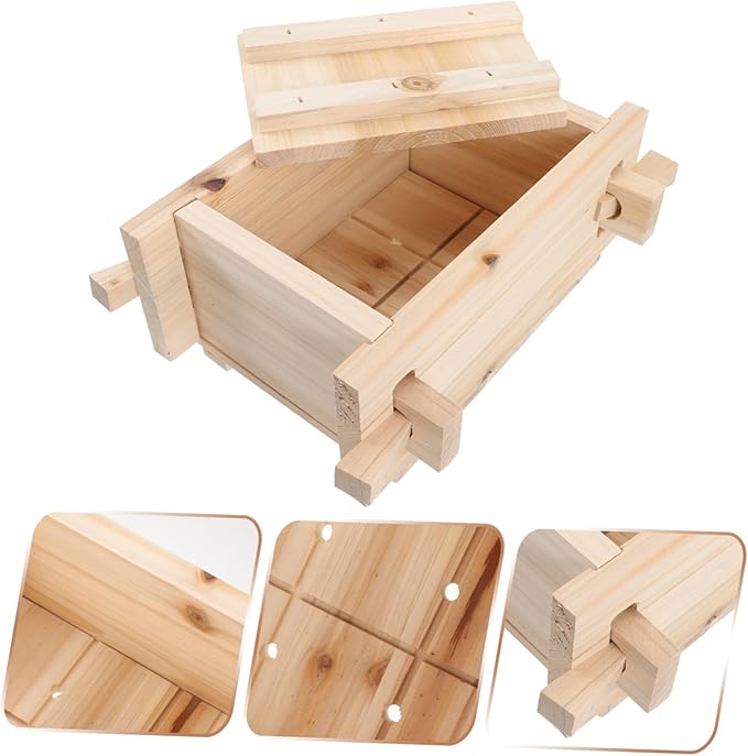 SHOWERORO Homemade Tofu Press Maker Tofu Mold for Bean Curd Easy to Assemble for Home Use for Sushi Press
