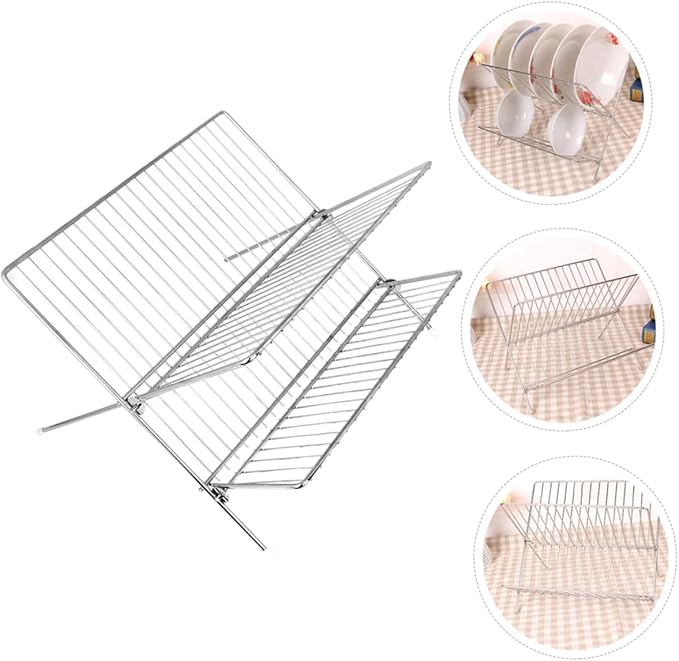 Amosfun 1pc Kitchen Bowl Holder Dish Draining Rack Dish Drying Rack Over Sink for Organized Decorative Storage
