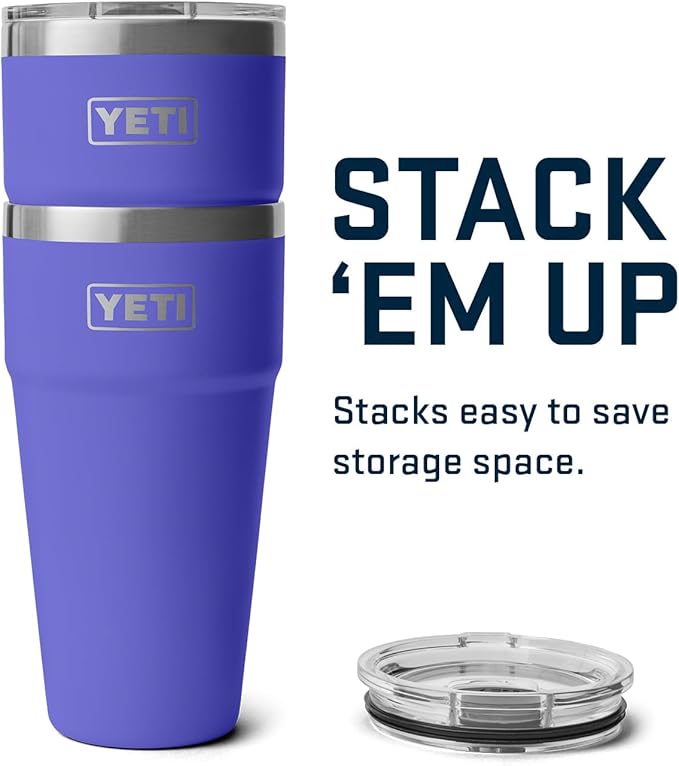 YETI Rambler 30 oz Stackable Tumbler, Stainless Steel, Vacuum Insulated with MagSlider Lid