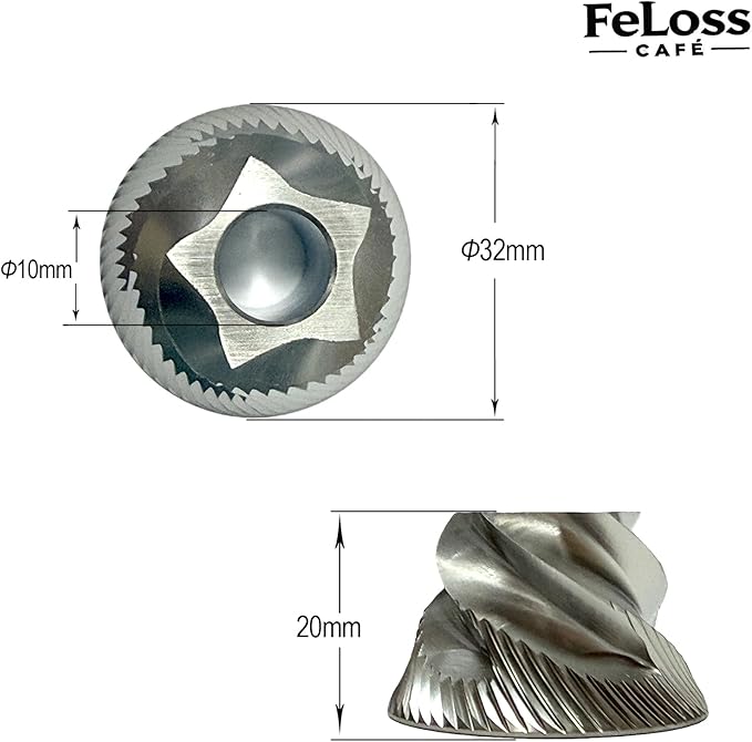 Jura Conical Grinder Burr Set Replacement, Jura Cone Millstone Burrs Grinding Suitable for Saeco/Nivona/Miele/AEG automatic espresso machines