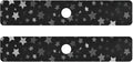 Kitchen Sink Splash Guard 2 PCS 30 Inch Sink Faucet Mat Splash Guard for Bathroom Countertop Water Absorbent Foldable Cuttable Soft Washable Cute Silver and Gray Stars