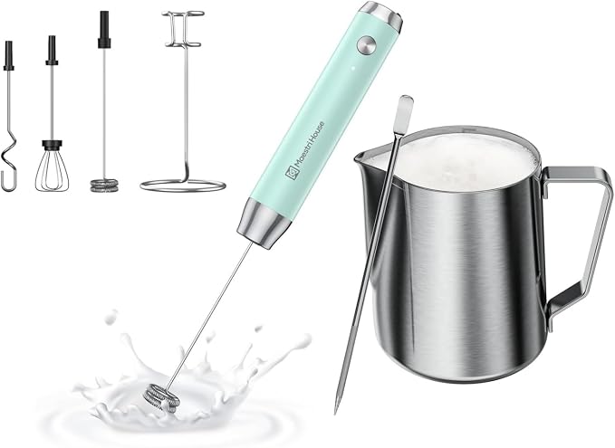 Milk Frother & Frothing Pitcher