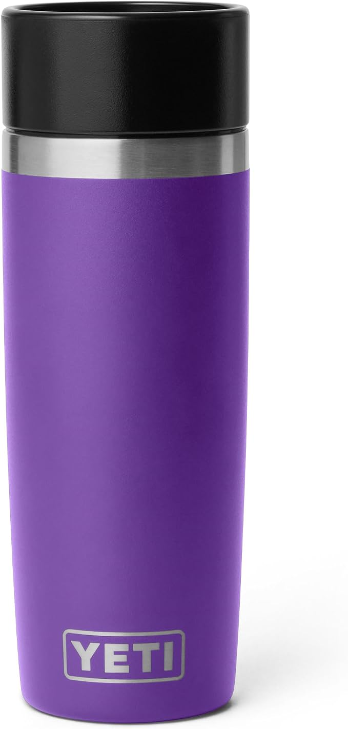 YETI Rambler 16 oz Travel Bottle, Stainless Steel, Vacuum Insulated with Leakproof Commuter Cap, Pace Purple