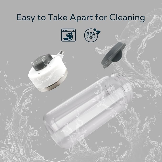 KITCHENDAO Precision Pour Glass Oil Dispenser and 2 in 1 Salad Dressing Shaker