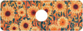 Kitchen Sink Splash Guard 1 PC 14.7 Inch Sink Faucet Mat Splash Guard for Bathroom Countertop Water Absorbent Foldable Cuttable Soft Washable Orange Sunflowers and Poppy Flowers