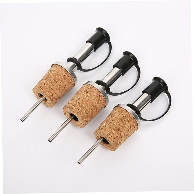 Ciieeo 2sets 8pcs Wine Cork Pourer Wine Spout for Airtight Sealing and Soda Bottles Home Bar Accessory 8pcs*2