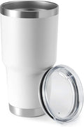 HASLE OUTFITTERS 30oz Stainless Steel Tumbler, Double Wall Vacuum Insulated Travel Mug Tumbler, Durable Insulated Coffee Mug, Gift Box Set (White, 1)