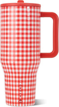 HydroJug Traveler 40oz, Insulated Tumbler with Handle & Straw, Summer Picnic