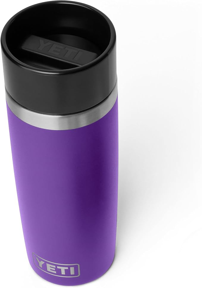 YETI Rambler 16 oz Travel Bottle, Stainless Steel, Vacuum Insulated with Leakproof Commuter Cap, Pace Purple