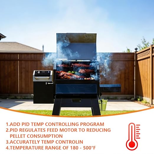 Replacement Pit Boss PID Thermostat Control Board 80051 Compatible for Pit Boss Platinum Series Laredo 1000 Wood Pellet Grill, with WiFi & Bluetooth Function, can Connect to Mobile APP.