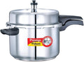Prestige 8-Liter Deluxe Alpha Induction Base Stainless Steel Pressure Cooker, Small, Silver