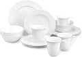 Lenox Dinnerware & Serveware, Porcelain Tableware, Opal Innocence Carved Style, 16-Piece Dinnerware Set