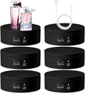 Hoteam Turner Cup Rotating Display Stand for Epoxy Glitter Tumbler Display Turner 360 Degree Tumbler Spinner Automatic Spinning Rotating Platform Mute Photography Turntable(Black,6 Pcs)