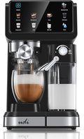 UDI 20 Bar Espresso Machine, 9-in-1 Coffee Maker with Automatic Milk Frother & Detachable Milk Tank, One-Touch Cappuccino Latte Macchiato Americano Iced Espresso, Self-Cleaning Function for Home Use