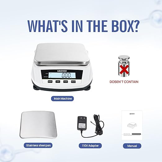 Lab Scale 0.01g×5000g Precision Scale Analytical Balance Lab Scale 0.01g Accuracy Jewelry Scientific Digital Scale (No Test Weight)