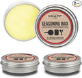 Knapp Made Cast Iron Seasoning Wax and Carbon Steel Seasoning Wax - 2 Oz Unique Blend of Natural Oils and Beeswax - Restore Cast Iron, Steel, Cutting Board, Kitchenware (2 Pack)