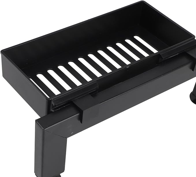 Over Sink Dish Rack Large Capacity Metal Thickened Countertop Dish Drying Shelf 55cm - Foldable Design, Space Saving, Stable Carbon Steel Construction for Kitchen (Single Layer)