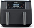Ninja Foodi 6-in-1 2-Basket Air Fryer with DualZone Technology, 8-Quart Capacity, Dark Grey Stainless Finish (Renewed)