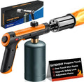 Powerful Propane Torch with One-Touch Max Fire, Adjustable Kitchen Torch with Safety Lock, Flamethrower, Blow Torch Gun for Grill, BBQ, Sous Vide, Campfire Starter (Tank Not Included)