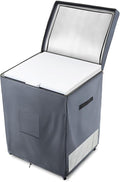 Deep Freezer Covers for Outside,Heavy Duty 600D Durable Chest Freezer Cover Waterproof,Outdoor Freezer Covers for Outside 5.0 Cubic Feet Chest Freezer,Top with Zipper to Open(28"W x 23"D x 34"H,Grey)