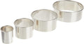 Ateco 4 Piece Stainless Steel Plain Edge Round Cutters Set in Graduated Sizes