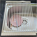Roll Up Dish Drying Rack，Kitchen Silicone Wrapped Rolling Dish Drainer，Multipurpose Foldable Over The Sink Drying Mat, Heat-Resistant Anti-Slip Drainage Mat(White,52x33cm/20.5x13.0in)