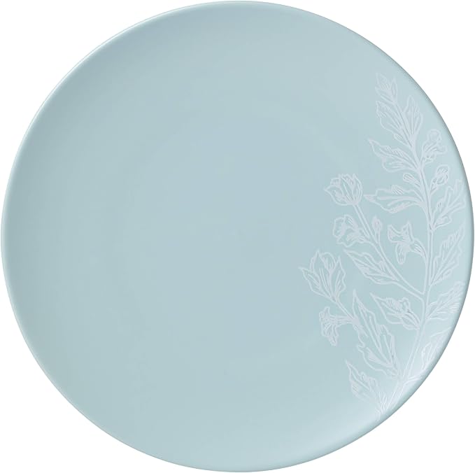 Oneida 897393 Roseto 12-Piece Dinnerware Set, French Blue