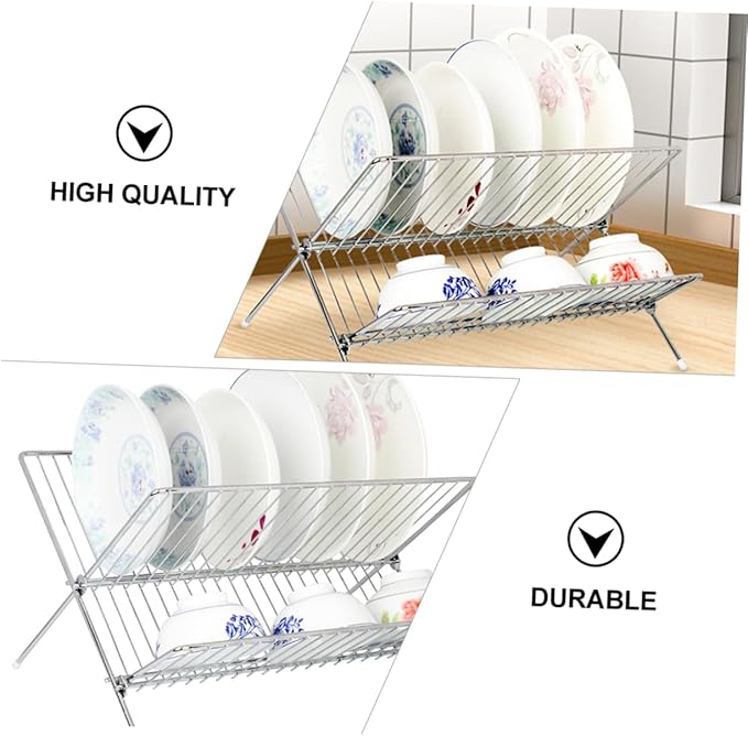 Amosfun 1pc Kitchen Bowl Holder Dish Draining Rack Dish Drying Rack Over Sink for Organized Decorative Storage