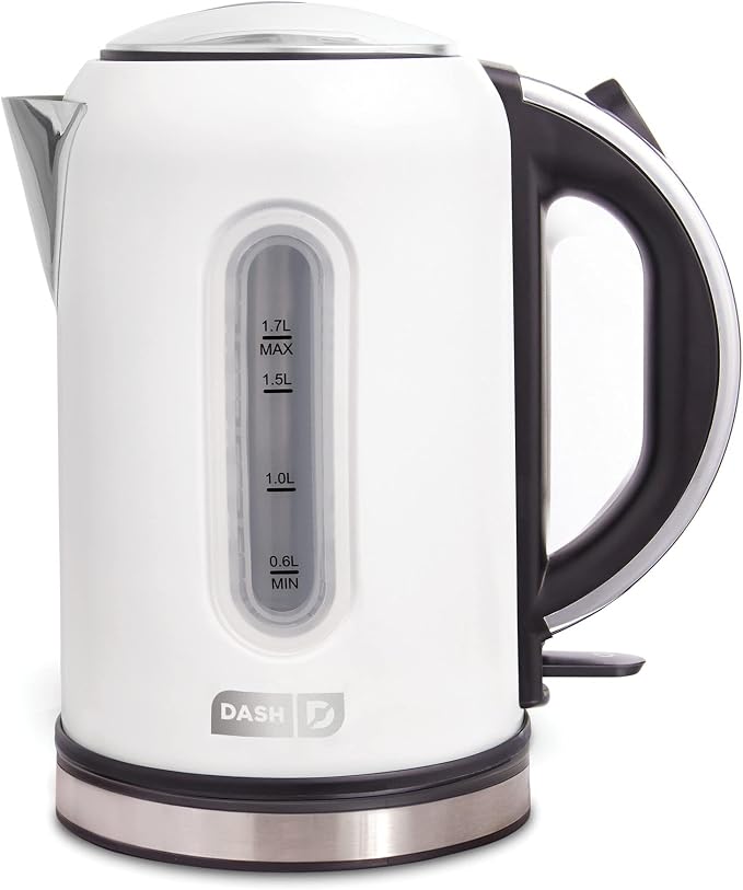 Dash Rapid Kettle - 1.7L Electric Kettle for Boiling Water, 1500W Rapid Boil, Auto Shut-Off, Soft-Open Lid, Cool-Touch Handle, Easy-View Window, Hot Water Boiler for Coffee and Tea