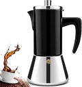 4 Cup Thickened 304 Stainless Steel Moka Pot Stovetop Espresso Maker Cafeteras Italian Percolator Espress Makers Capable Greca Mocha Coffee Machine for Induction Home and Camping 200ml 6.6oz