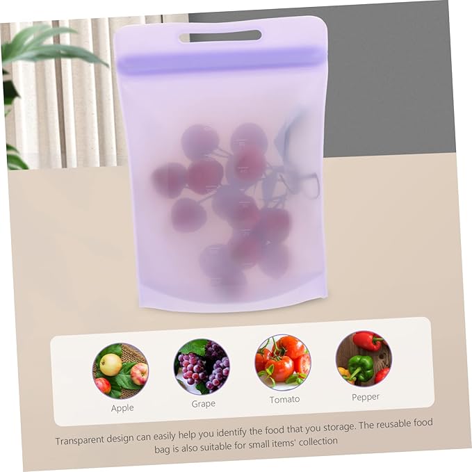 Multi Function Freezer Bag Safe Food Storage Pouch for Household Refrigerators Thickened Design for Fruits Vegetables and Meats Reusable Convenient Food Bag