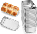 Leonyo 6.3x3.5IN Stainless Steel Mini Loaf Pans for Baking Bread, 18 Pack | Non-Toxic Small Mini Bread Loaf Pans Tins for Homemade Smaller Loaves Meatloaf Banana Brownies, Dishwasher Oven Safe