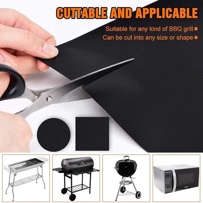 Large Teflon Mats, Reusable Non-Stick Oven Liners For Toaster Ovens, Dishwasher Safe, Oven Mat For Bottom Of Oven (13" x 16" / 2pcs) (13" x 16" 6pcs Black)
