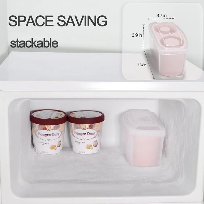 Ice Mold for Stanley Cup, Silicone Ice Cube Tray for Stanley Cup 30oz-40oz, Tumbler Ice Mold with Lid and Bin, Easy Release Cylinder Ice Cube Mold, 1 Pack, Rose Quartz